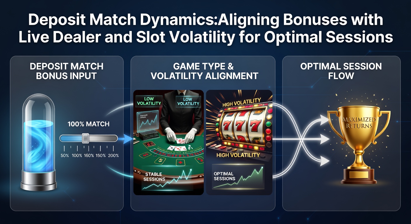 Casino player analyzing slot volatility charts alongside a deposit match bonus screen on a mobile device