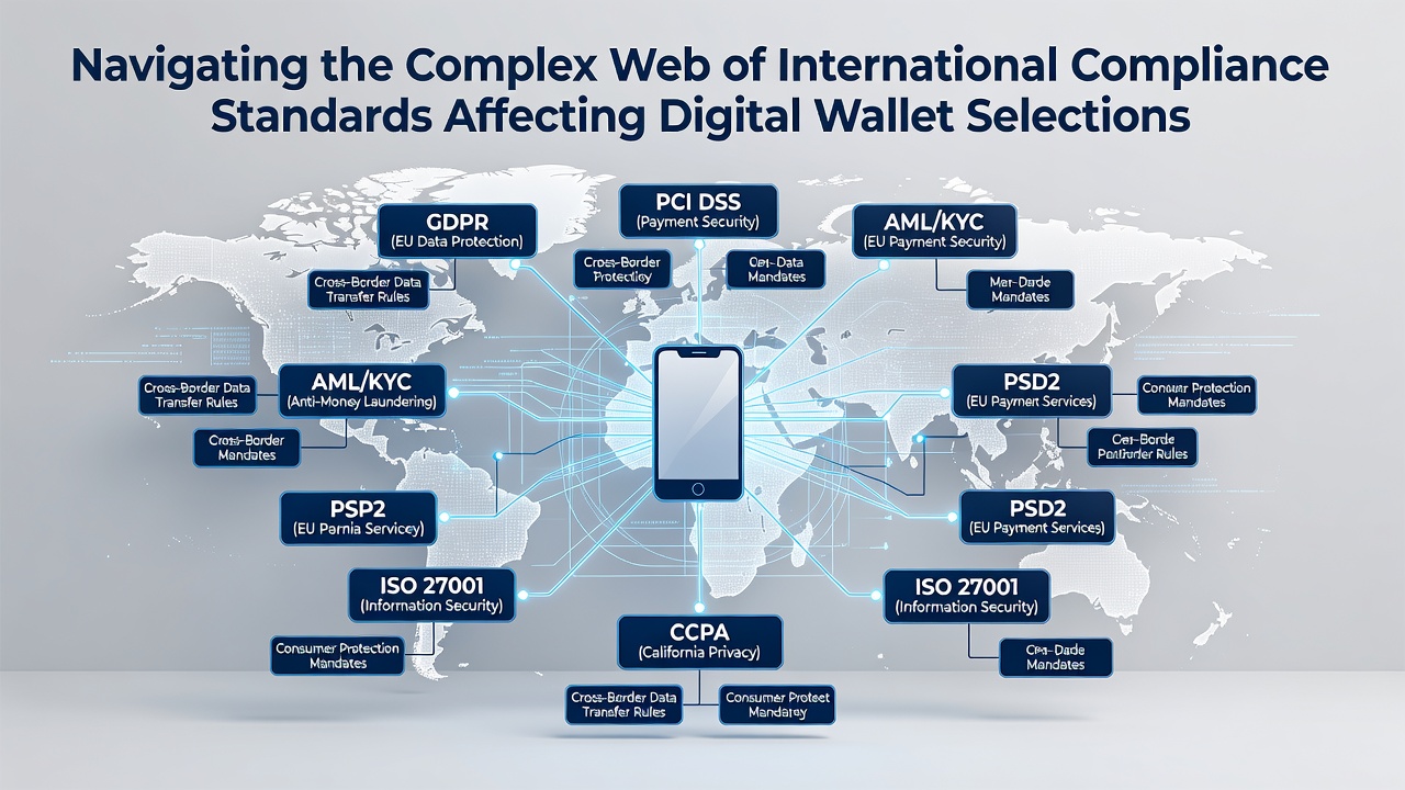 Diagram showing regional regulatory impacts on digital wallet usage in gaming