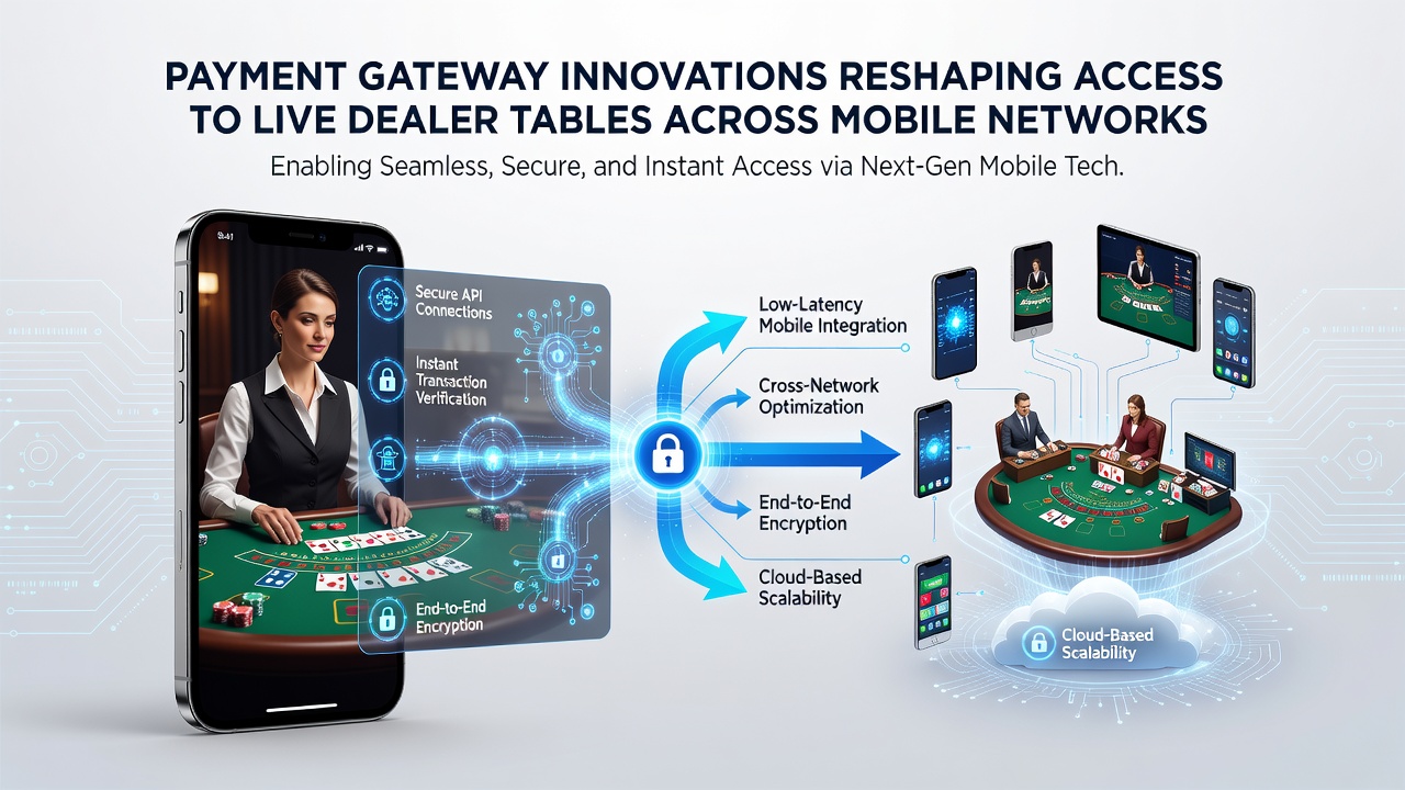 Mobile device displaying live dealer table interface with secure payment gateway integration on screen